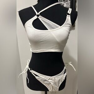 NWT Dolls Kill / Darker Wavs Tempo Strappy Lingerie Set